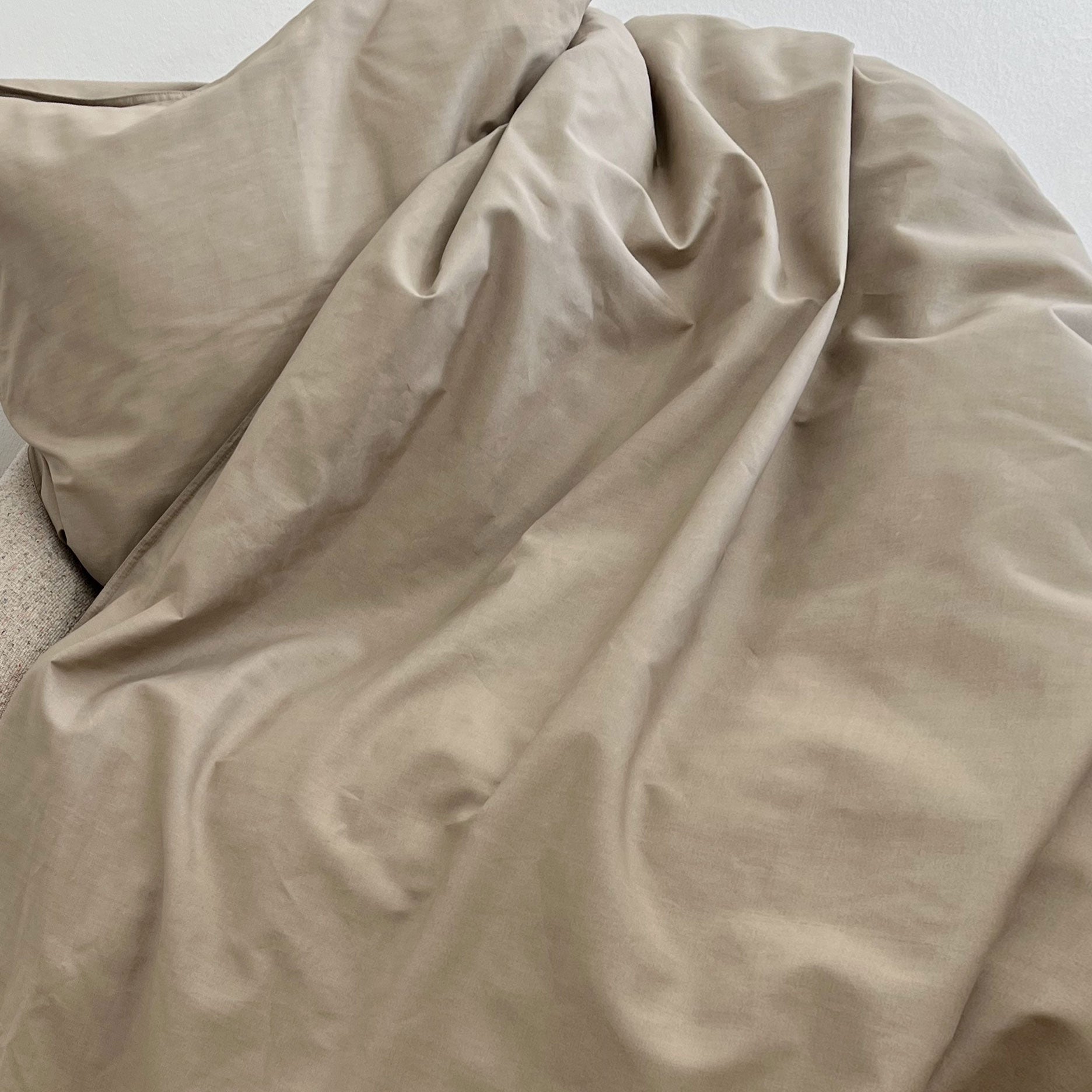Percale sengetøj 140x200 cm mud
